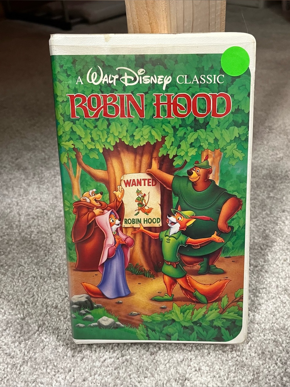 Disney's Robin Hood Black Diamond Classic VHS clamshell (1991) Tested